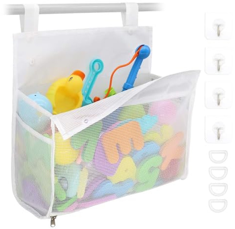 Landrain Badespielzeug Aufbewahrung, Häng Netz Badewannenspielzeug
