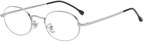Wudaizhi Metal Fake Glasses Frame Eyeglasses Fashion Glasses Frame No Lenses Retro No Lenses Frame Novelty Frames Lensless Dressup
