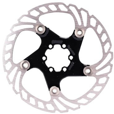 Cykelbromsskiva, flytande bromsskiva för cykel, 6 bultar, 203 mm, 180 mm, 160, höghållfast stål, kompatibel med alla skridskor, för mountainbike och väg (180 mm, svart)