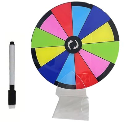 Tmboryuu Tavolo Premio Girare Piatto Ruota Premio Gioco Fortunato Estrazioni Rotanti per Partito Incontri Carnevale Cancellabile Fortune Fortune Festa