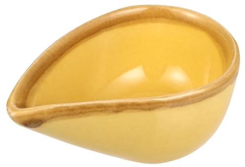 PATKAW Plato de Cerámica para Aceites Esenciales y Barro, Diseño en Forma, Adecuado para Salón de Belleza y Hotel