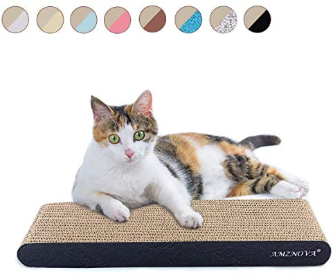 ANZNOVA Griffoirs pour Chats, Chat Griffoirs, Carton Ondulé pour Chat, Chat Planche à Gratter, Jouets à l'herbe à Chat