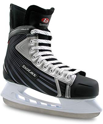 Botas - Attack 181 - Herren Eishockeyschlittschuhe | Made in Europe (Tschechische Republik) | Farbe: Schwarz mit Silber, Erwachsene 5