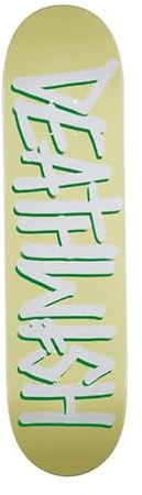 Plateau de Skate Deck Deathspray, 8.0 x 31.5, Jaune Pâle