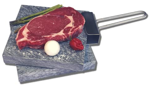 Piedra para carne de 20x20 Promo 2 Unidades con levantador