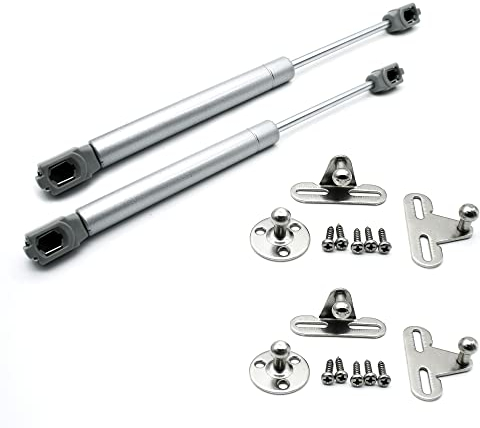 DOJA Barcelona | Gasdruckfeder | 50N | 2 Pack Gasdruckdampfer | Gasstoßdampfer | Gasfeder Dampfer | Gasfeder hydraulisch fur Kuchenturen | Kuchenschrank, Badezimmer, Wohnwagen, Wohnwagenhalterung