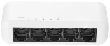 YuLinca Commutateur Ethernet 5 ports, 4 ports 100/1000 Mbps et 1 liaison montante Gigabit, mini répartiteur Ethernet en plastique non géré