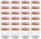 Oputec Lot de 24 bocaux de 360 ml avec couvercle à visser rouge à carreaux – Parfaits pour les confitures, les confitures et plus encore, bocaux de conservation avec couvercle, parfaits comme pots à