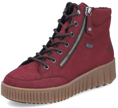 Rieker Stivaletti classici da donna Y6104, stivaletti da donna, inserto sciolto, idrorepellenti, riekerTEX, Rosso 35, 38 EU