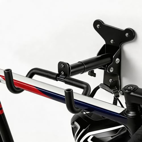 Support mural pour vélo,1 Pack porte-vélo pliable, charge maximale 25 kg