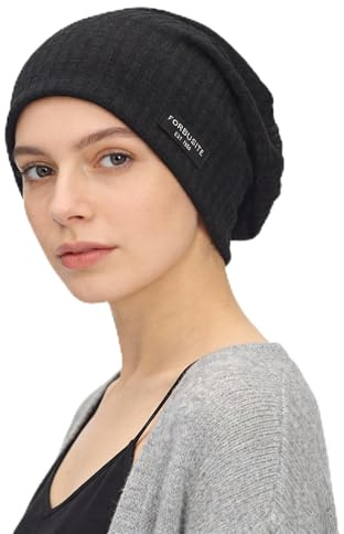 Ruphedy Men Slouchy Beanie Summer Long Oversize Thin Lightweight Skull Cap B011h (b018h-Black)