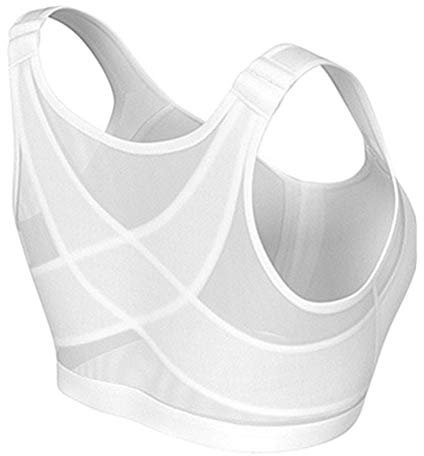 Gelentea - Reggiseno correttore di postura, senza ferretto, supporto posturale, traspirante, con chiusura frontale, da donna, per sport, yoga