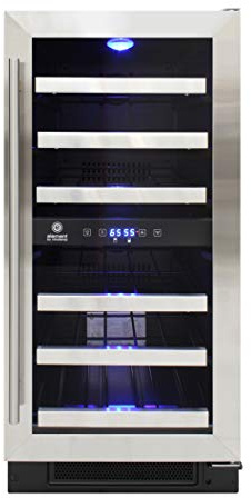Vinotemp 28-Bottle Dual-Zone Wine Cooler (Stainless)