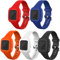 TenCloud 5 Pack Bands Compatible with Garmin Vivofit Jr.3, Adjustable Soft Silicone Replacement Strap for Ages 4+ for Vivofit Jr.3 Activity Tracker Only, Silicone