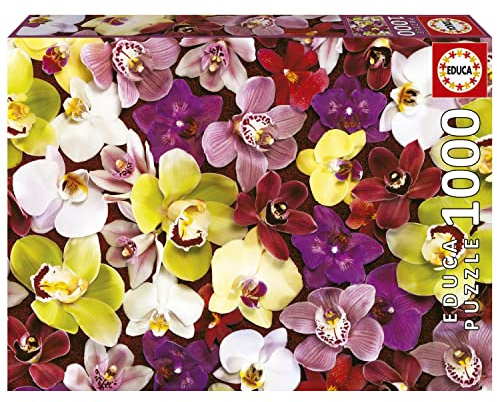 Educa - Collage Orchidées | Puzzle de 1000 pièces. Mesure : 68 x 48 cm | À partir de 14 Ans (19558)