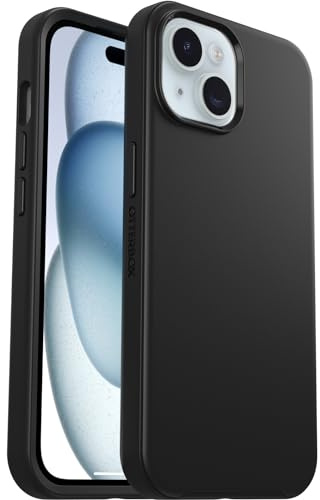 OtterBox Symmetry Hülle für iPhone 17e, 16e, 15, 14, 13, sturzsicher, schützende dünne Hülle, 3X getestet nach Militärstandard, Schwarz, Keine Einzelhandelsverpackung