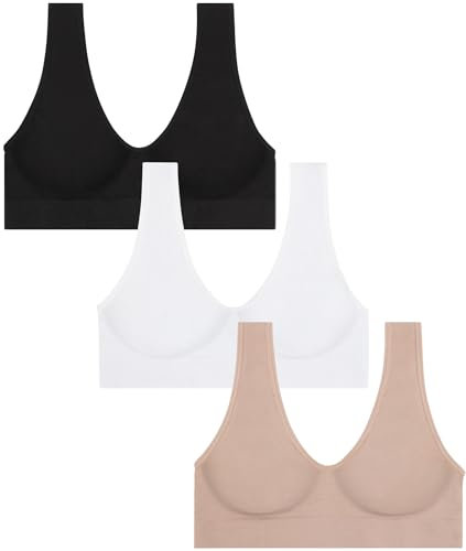 Channo Discontinued Women Sports Bra High Impact Non-Wired Ladies Comfort Seamless Bralette Multicolor Size L