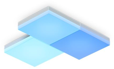 nanoleaf Skylight Starter Kit, 3 LED RGBCW Smarte Deckenleuchten - Modulare WLAN LED Deckenlampen, 16 Mio. Farben, Dimmbar, Musik & Bildschirm Sync, Funktioniert mit Apple Home Alexa Google Home