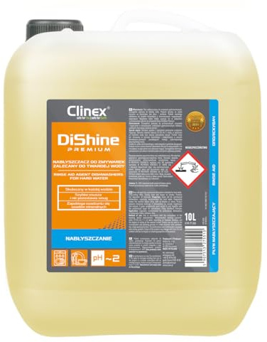 CLINEX DiShine Premium, Liquide de rinçage pour lave-vaisselle 10 l