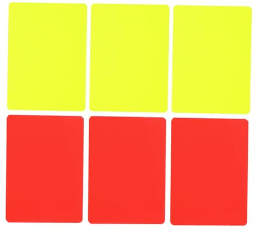 KOMBIUDA 6stücke Portable Fußball Schiedsrichter Standard Schiedsrichter Karten Tragbare Karten Für Fuβball Basketball Und Andere Sportarten