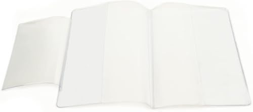 ORANGE ANTS Funda transparente para pasaporte con ventana para identificación y tarjeta bancaria, Clear, Estándar, Clásico