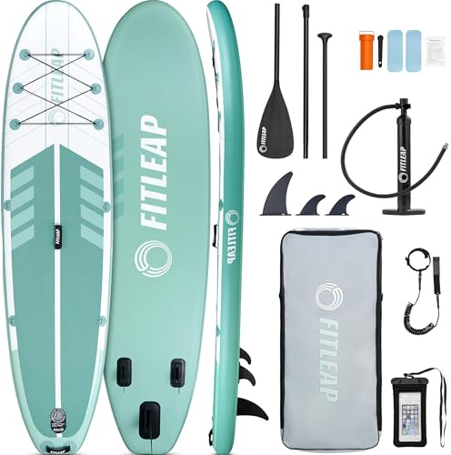 Fitleap Stand Up Paddle Board Set komplett mit Pumpe, Paddel und Rucksack
