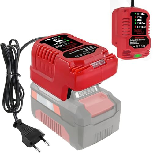 220 V für Einhell 18V -Akku Ladegerät, Mini -Aufladegerät für Einhell PXC 18 Volt Batterie 4511396 4511437 4511437OVP PXBP-300 PXBP-600 (Keine Batterie)