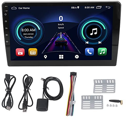 Navigation de la voiture Gearwell, lecteur DVD CD, récepteur audio Bluetooth, compatible avec le système Android 10.1, stéréo de l'automobile à écran tactile de 10 pouces