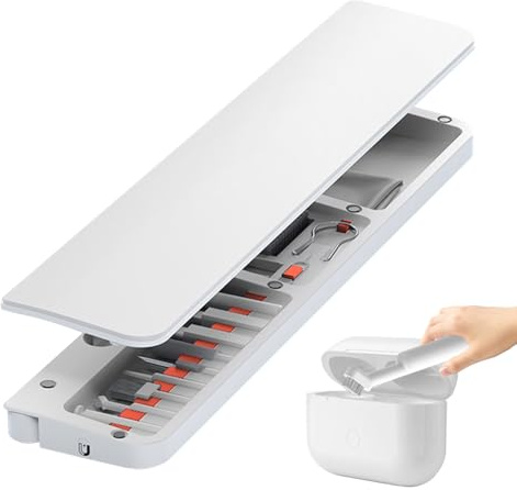 Ergonomiskt tangentbordsrengöringsset med mjuk handledsrest, multiverktyg för laptop laddningsport och öronrengöring, halkfri datorgadget för hemmabruk, 35 x 6 x 0,91 tum