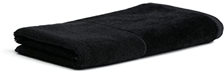möve Bamboo Luxe Duschtuch 80 x 150 cm aus 60% Baumwolle / 40% Viskose aus Bambus-Zellstoff, black