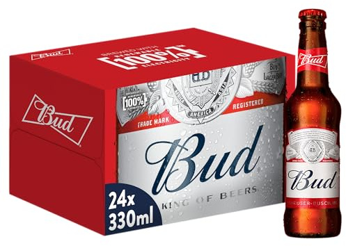 Bud, Birra Bottiglia - Pacco da 24x33cl