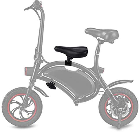 Set of Children Saddle Seat Foot Pedals, Bicycle Saddle Designed Suspension Shock Absorbing for F Wheel DYU Electric Bike Foot