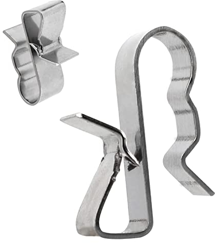 LALAGO 50 pièces Clips de Câble,Serre-Câbles en acier Inoxydable,Sterilisateur bocaux conserves, Fixation de câble support de câble,Fixation panneau solaire