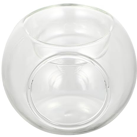 Garneck 1pezzi Portacandele Forma Di Palla in Vetro Di Candeliere Resistente a Temperature Elevate Decorazione Per Soggiorno e Camera