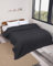 nottoc Tagesdecke Grau 160x220cm - Premium Waffelpique 100% Baumwolle - Leichte Sommerdecke in Waffeloptik - Baumwolldecke als Bettüberwurf, Sofaüberwurf, Couch überwurf - Sofadecke