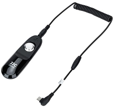 JJC Shutter Release Cable Remote Release Compatible with Panasonic LUMIX S9, G100D, Remote Control Cable for Mirrorless Camera, USB-C Plug