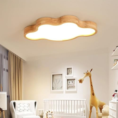 LLXDFUU Lustre de plafond en bois au design ultra fin, 3 couleurs, plafonnier moderne à encastrer, plafonnier minimaliste de 19,7 pouces, luminaires en acrylique à géométrie pour couloir, salon, cuisi