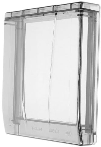 PartyKindom Socket Protective Cover Self Adhesive Wall Plate Cover for Outdoor Bathroom Use Weatherproof Socket Protector