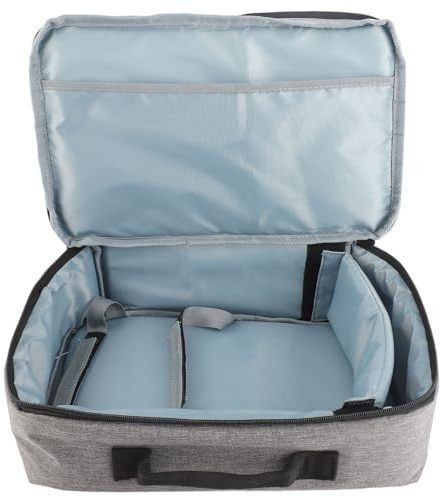 HERCHR Custodia per proiettore portatile, Custodia per proiettore Borsa da trasporto Borsa per proiettore portatile Custodia protettiva con accessori Tasche portaoggetti da viaggio,