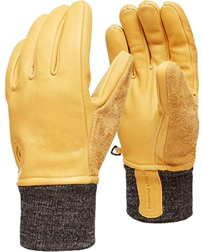 Black Diamond Dirt Bag Gloves Gants Homme, Jaune (Natural), L (Taille Fabricant : Large)