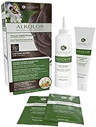 Tinta per Capelli Permanente 3.0 Castano Scuro 155ml - Alkemilla