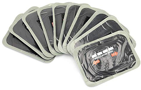 Däckreparationsfilm reparationslappar 10 st 80 x 120 mm bil naturgummi däck punkteringspett för bil slanglösa lappar