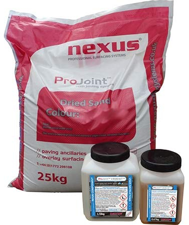 Nexus ProJoint V400-WT | Increased Strength, 2-Part Epoxy Resin Mortar System - Ideal for High Traffic Areas and Roadways - 27kg - Neutra