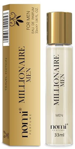 Nomi Perfume für Herren, 33 ml, (MILLIONAIRE MEN) Eau de Parfum mit 20% Duftölen, Intensiver Parfüms Geschenkidee für Mann