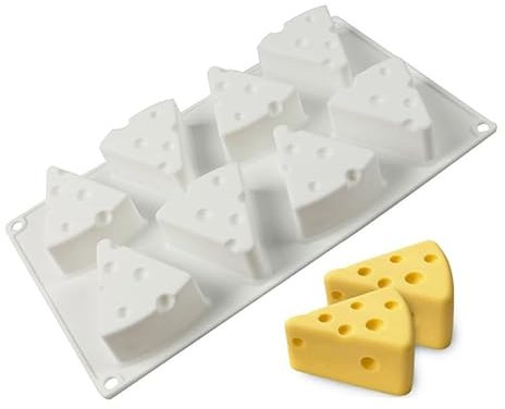 Molde de silicona con forma de queso, molde de mousse para pasteles, chocolate, dulces, postres, pastelería, herramienta de decoración para hornear, accesorios para hornear