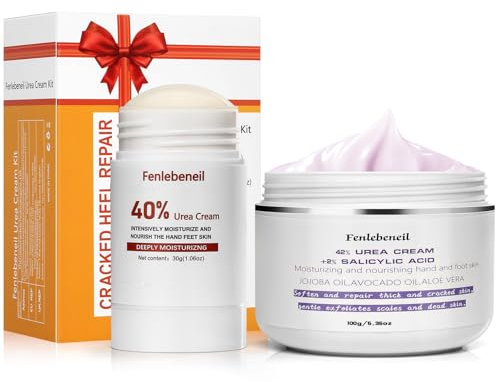 Crema Piedi Urea40% di stick di e 42% di crema di urea, contenente 2% di acido salicilico - una crema idratante e anti screpolamento per i piedi adatta per pelli secche e ruvide