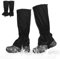 COEKI Gamaschen Wandern, wasserdichte Staubdicht Einstellbare Atmungsaktive Beinschutz Gaite für Damen und Herren, Gamaschen Wandern Jagd Fahrrad für Outdoor Wandern Skifahren Klettern (Schwarz)