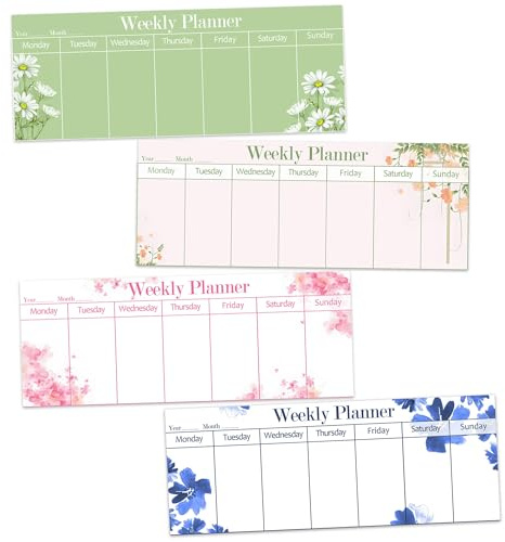 120 Sheets Weekly Planner Notepad Weekly Calendar Pad 3.8x10 Inch-to Do List Notepad Desk Schedule for Student Planner