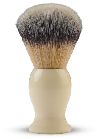Shaving Brush Traditional Men Shaving Brush Rich Lather Shave Brush Bristle Brush for Male Grooming, Barbers and Salon. Wet Shaving Brush for Men Using Shaving Cream, Foam & Soap White Resin Handle
