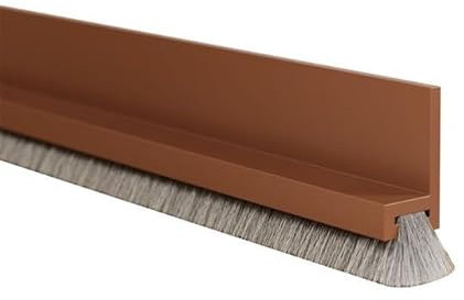 DmDoyy 100cm Blanco Junta de Cepillo para Puerta, burletes para puertas, Escobilla Puerta De Entrada, para Protección contra el Frío y Sellado, Ajustable Tira de Sellado para Antipolvo, 1Pcs